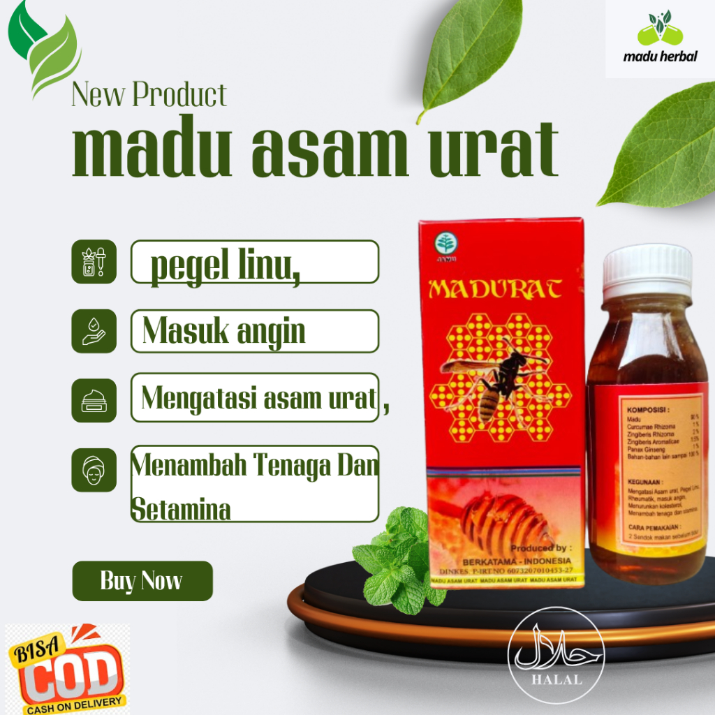 

Madu Asam Urat Obat Herbal Penambah Gairah Stamina