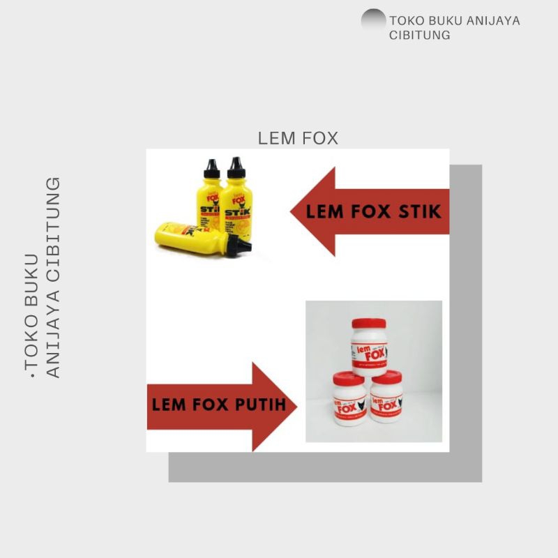 

LEM FOX PUTIH /LEM KERTAS BERKUALITAS