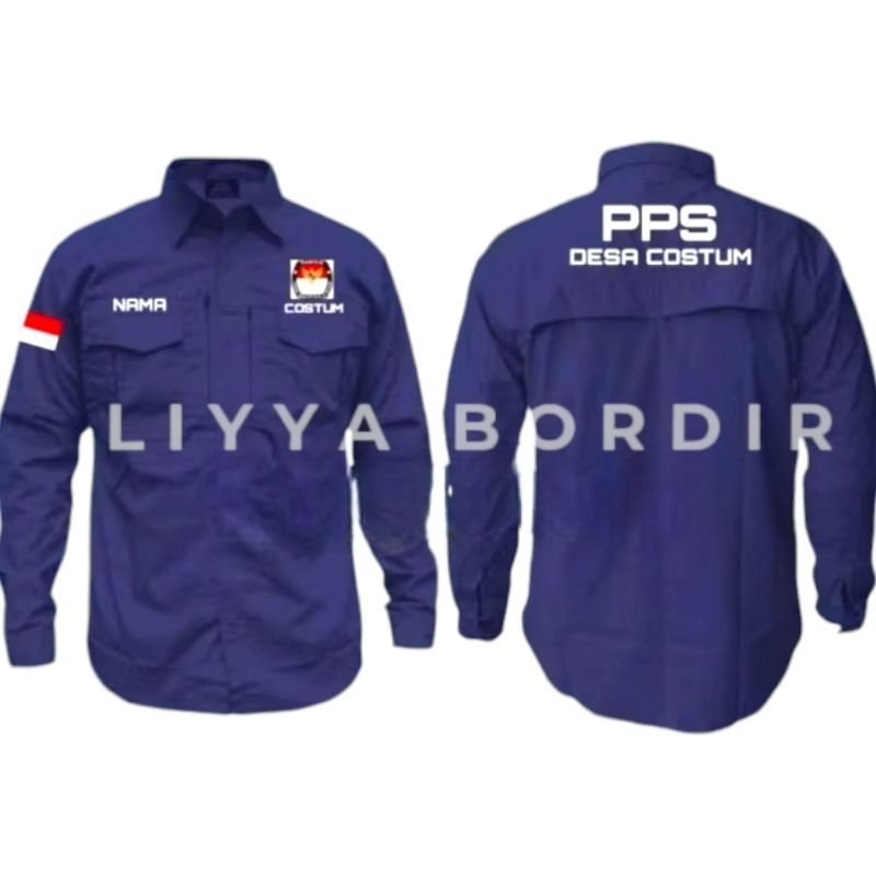 Kemeja Tactical Bordir PPS PPK KPU Kemeja PPS PPK KPU Baju PPS PPK KPU