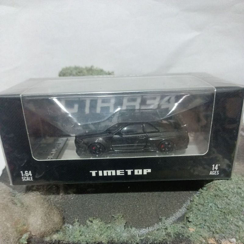 TIme Top#Nissan GT R34 Black Carbon