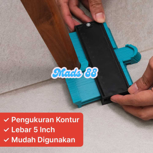 

Penggaris Garisan Contour Profile Alat Pengukur Objek Kayu Besi Akurat Presisi 5 Inch Serbaguna
