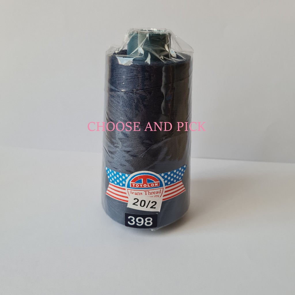 Partenzil Benang Jahit Toyolon 20/2 / Benang Jahit Jeans Merk Toyolon / Benang Kasar Toyolon