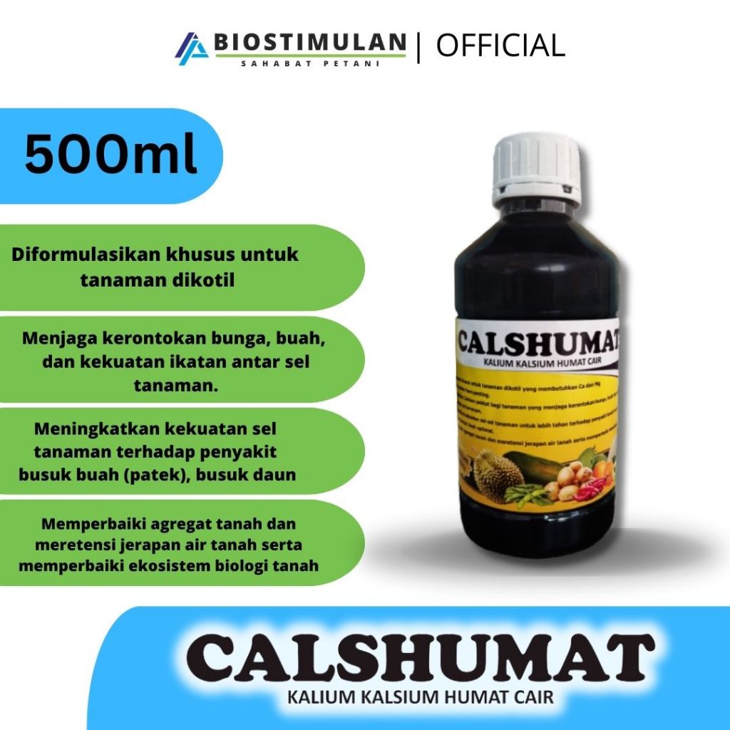 BIOSTIMULAN - Calshumat 500ml (Kalium Kalsium Humat Cair)