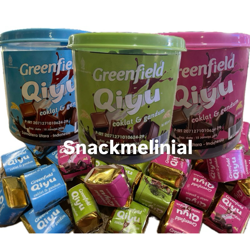 

greenfield qiyu coklat gandum coklat cube greenfield