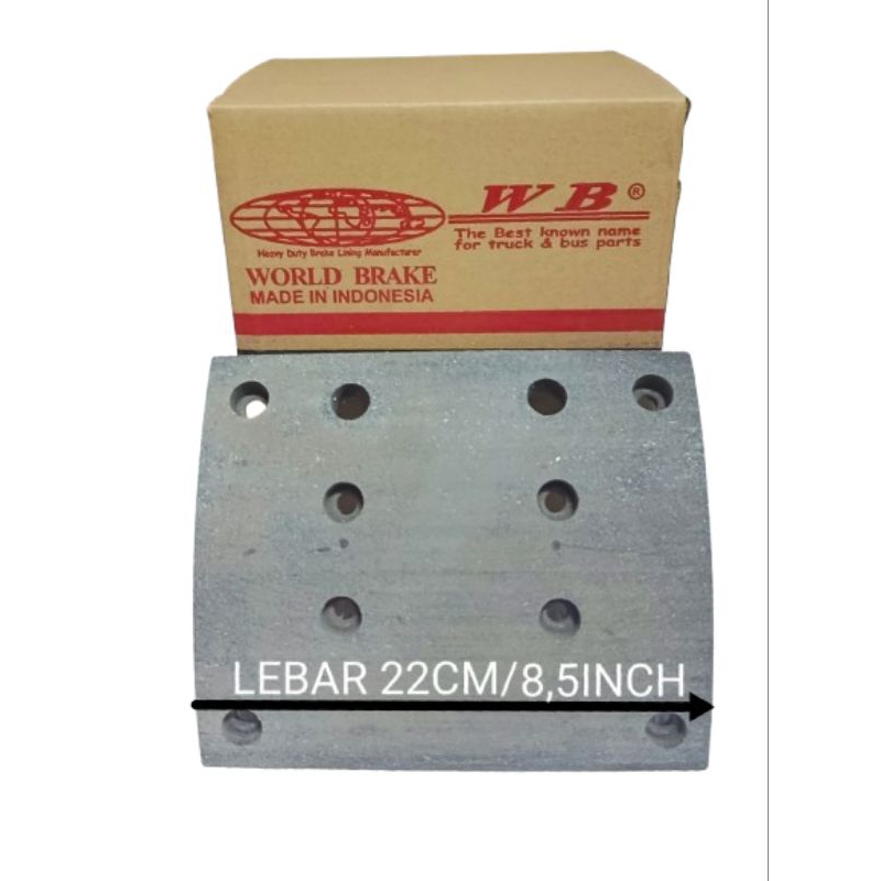 KAMPAS REM BELAKANG MERCY ACTROS 4043/MERCY INTERCOOLER+2HOLE (FREE PAKU RIVET)