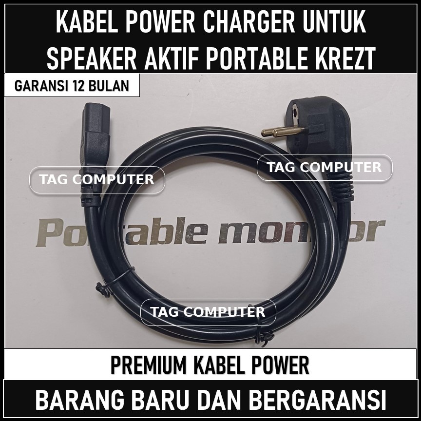 KABEL POWER CHARGER SPEAKER AKTIF KREZT