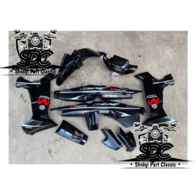 Paket Body Full Set Yamaha Fiz R FizR F1z R Vega R Lama Old Warna Hitam Glossy Termurah Terlaris Rep