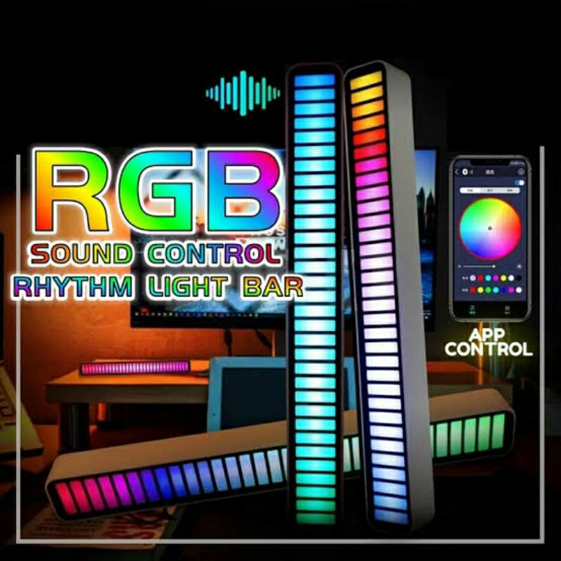 Lampu led rgb dentuman music led rgb sound control rhythm rgb sound control rhythm lampu led sensor 