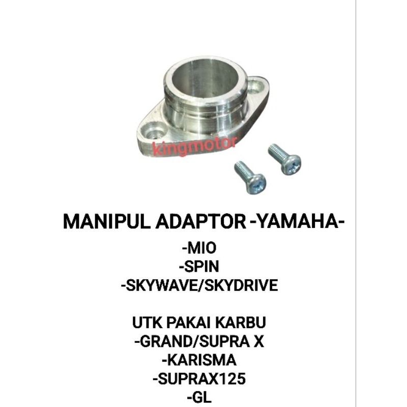 MANIPOL ADAPTOR (YAMAHA) MANIPUL LEHER KARBURATOR MIO SPIN SKYWAVE SKYDRIVE UNTUK PAKAI KARBU KARISM