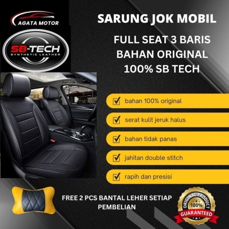 Sarung Jok Avanza 2004 - 2006 Bahan SB Tech / Sarung Jok 3 Baris / Sarung Jok Mobil 3 Baris / Jok Mo