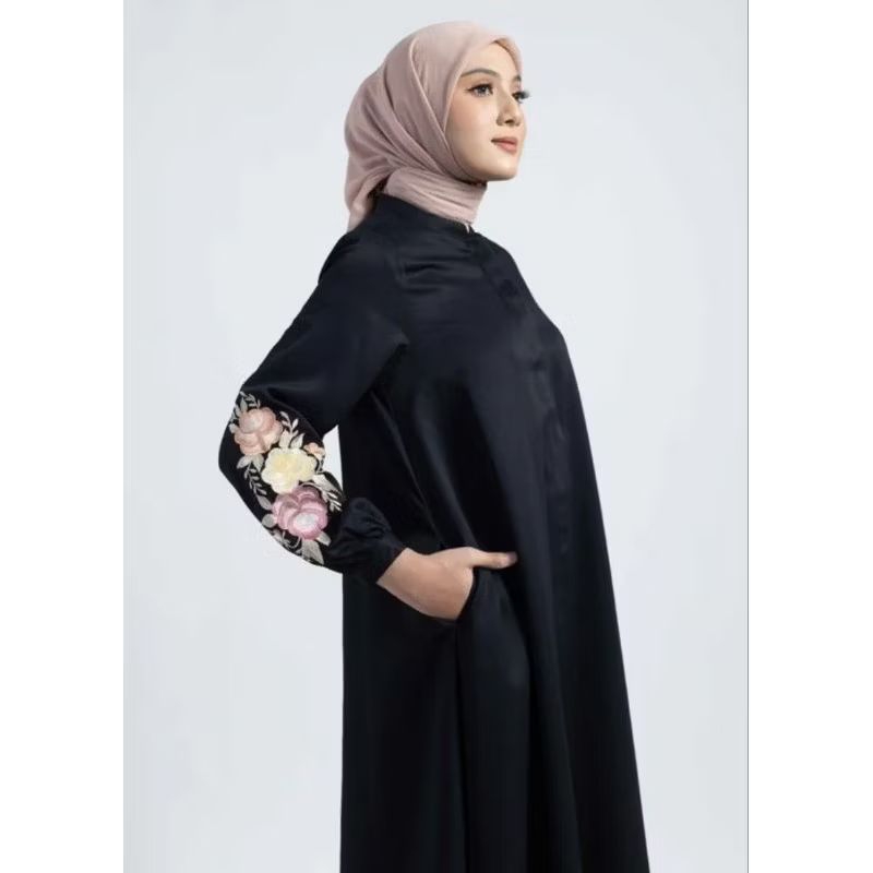 Gamis Wanita Dewasa Motif Bordir Gamis Lengan Bordir by Elzatta