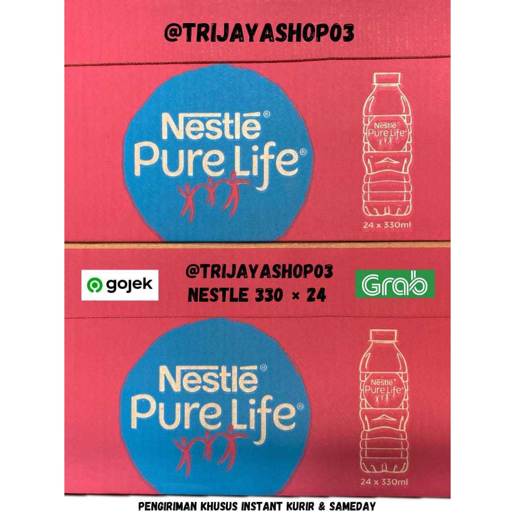 

Air Minum Mineral Kemasan Nestle Pure Life 330ml isi 24 pcs /dus