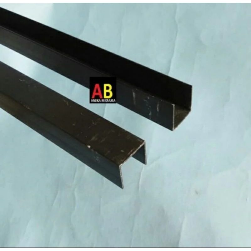 Lis U Aluminium 20mm x 20mm x 20mm brown Panjang 149.5cm