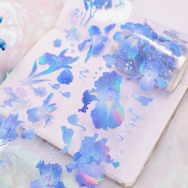 

(8EC) washi tape selotip transparan pemandangan alam ombak laut air scenery nature water sea