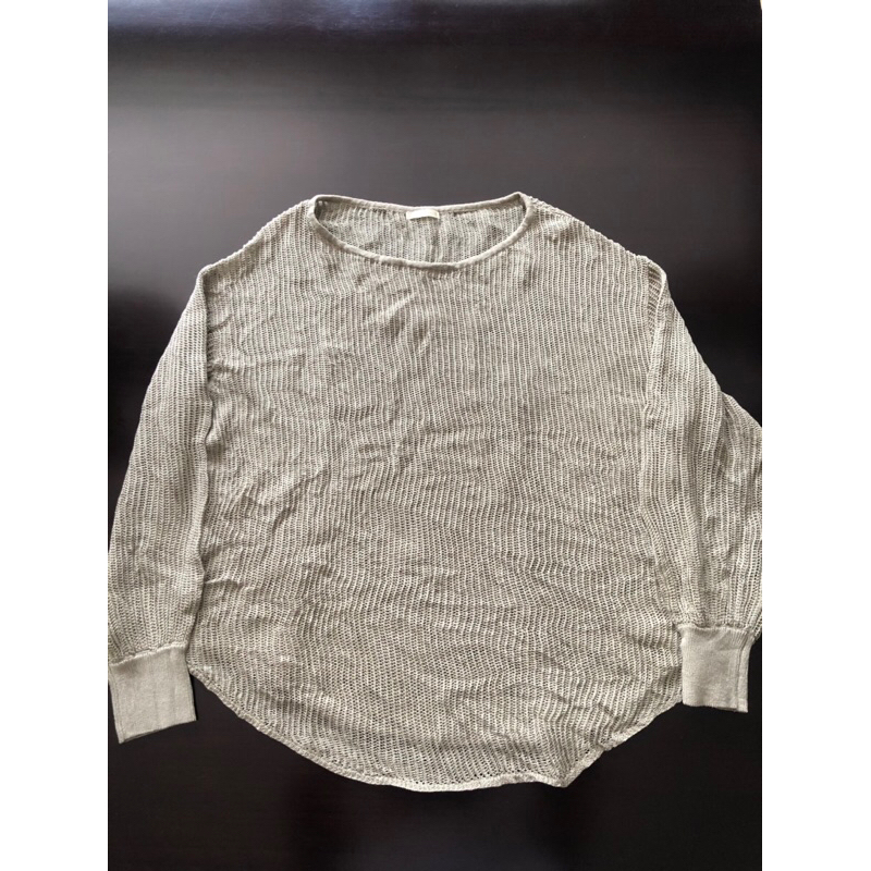 GU Uniqlo Knit Sweather Green Wanita Preloved