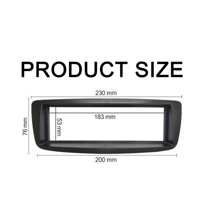 Frame Head unit 1 din Panel Peugeot 206 tahun 1998