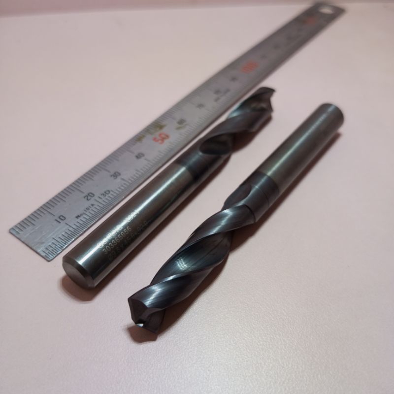 Guhring Jerman Drill carbide 9.6mm mata bor Carbide 9.6 untuk material harden second bekas mulus sia