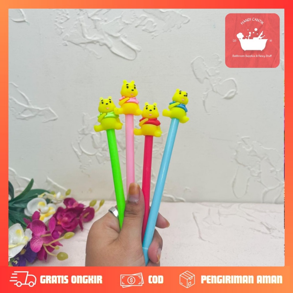 

PULPEN GEL WINNIE THE POOH WTP LUCU IMUT KADO UNIK KOREA AESTHETIC COD