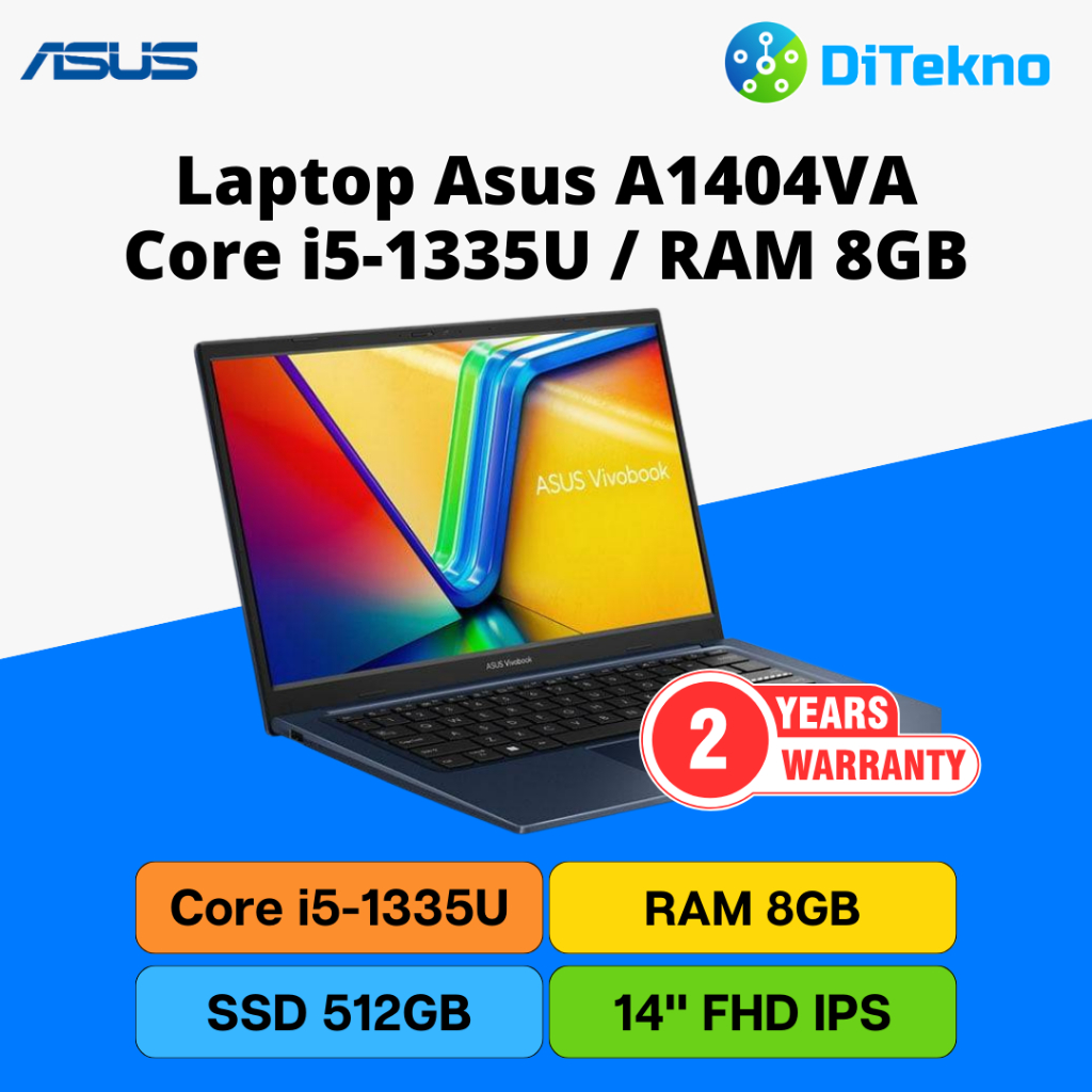 Laptop Asus Vivobook A1404VA Core i5 1335U SSD 512GB RAM 8GB