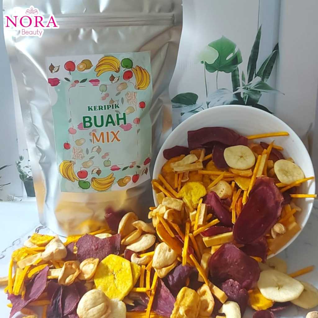 

Keripik Buah Mix Kemasan Pouch Besar Kacang Mede Panggang Aneka Keripik Buah Stik Sukun Salak//murah
