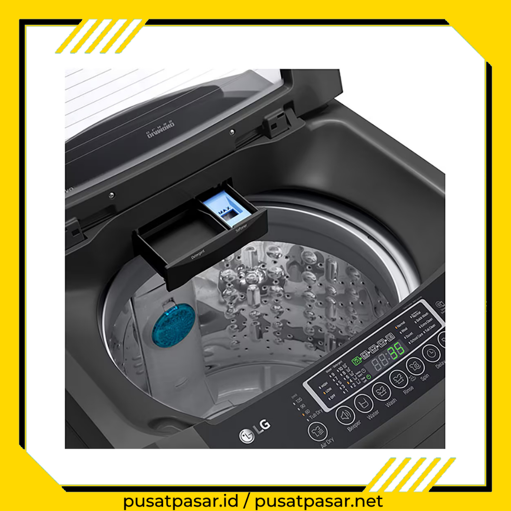 LG Mesin Cuci Inverter 13kg bukaan atas T2313VSPB