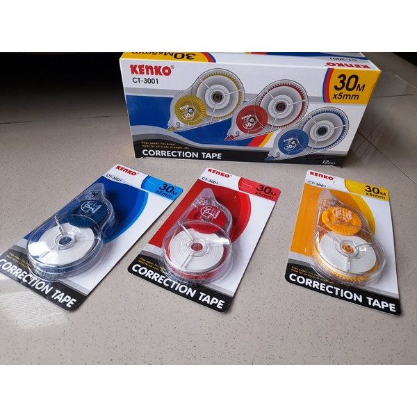 

CORRECTION TAPE KENKO CT 3001 ( 30M x 5MM ) SATUAN