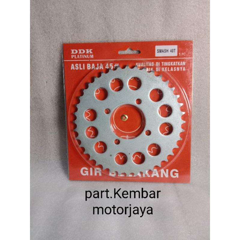 GIR GEAR BELAKANG SMASH SHOGUN RC UKURAN 40T-428 MODEL SSS