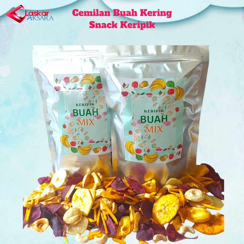 

Cemilan Sehat - Snack Keripik Buah Mix Crispy Buah Kering Dried Fruit Chips