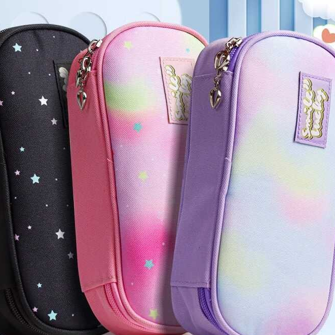 

Good-Look Tempat Pensil Ritsleting Ganda, Tas Alat Tulis Kapasitas Besar