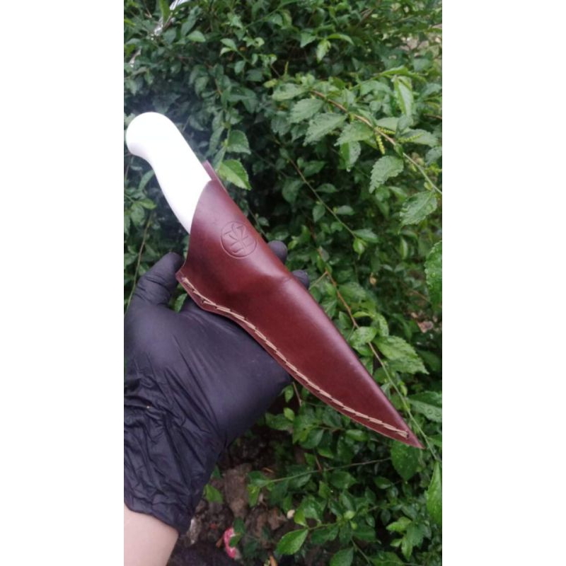 sarung pisau kulit asli 100% tramontina boning knife 5in 13 cm