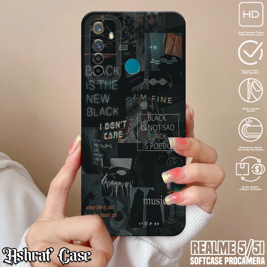 Case Realme 5 / Realme 5i - Casing Realme 5i / Realme 5 Motif AESTH - Softcase Hp Realme 5i - Kondom