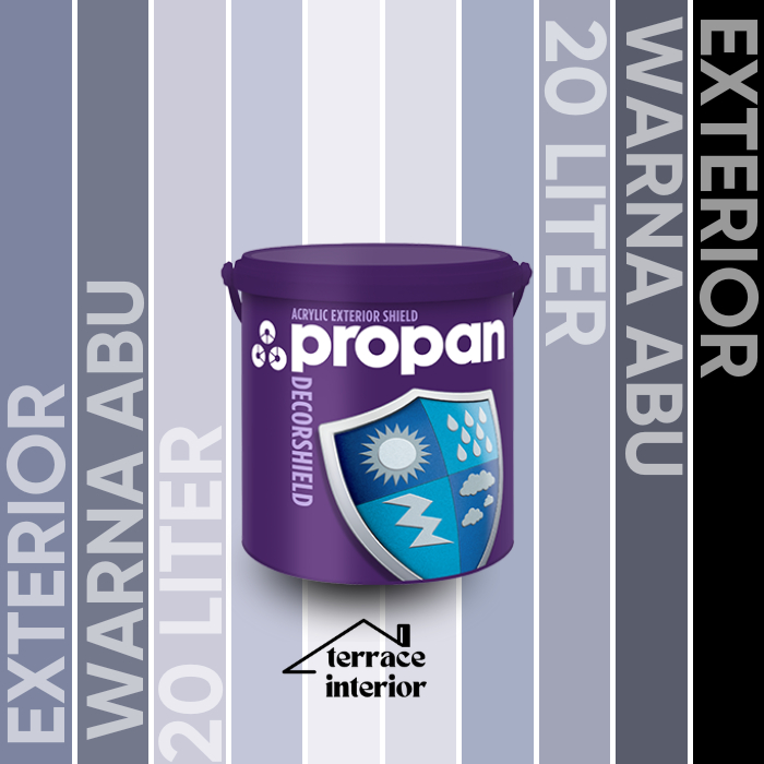 Cat Tembok Exterior Propan Decorshield DW 500 warna Abu Ukuran 20 L