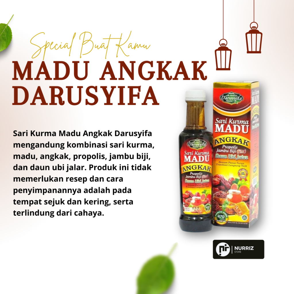 

Sari kurma Madu Angkak darusifa