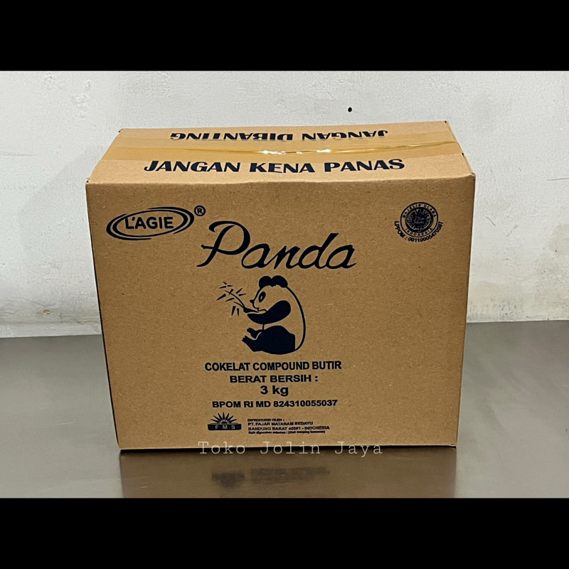 

Kemasan 3kg L'agie Panda meses coklat