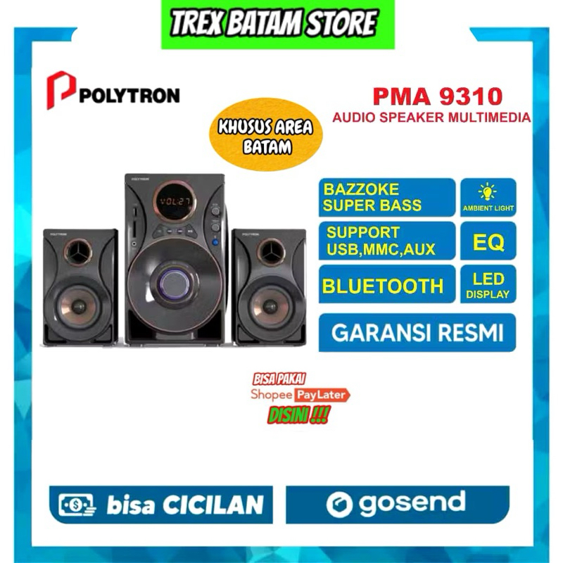 POLYTRON PMA 9310 NEW  SPEAKER AKTIF KARAOKE MULTIMEDIA  GARANSI RESMI [ BATAM ]