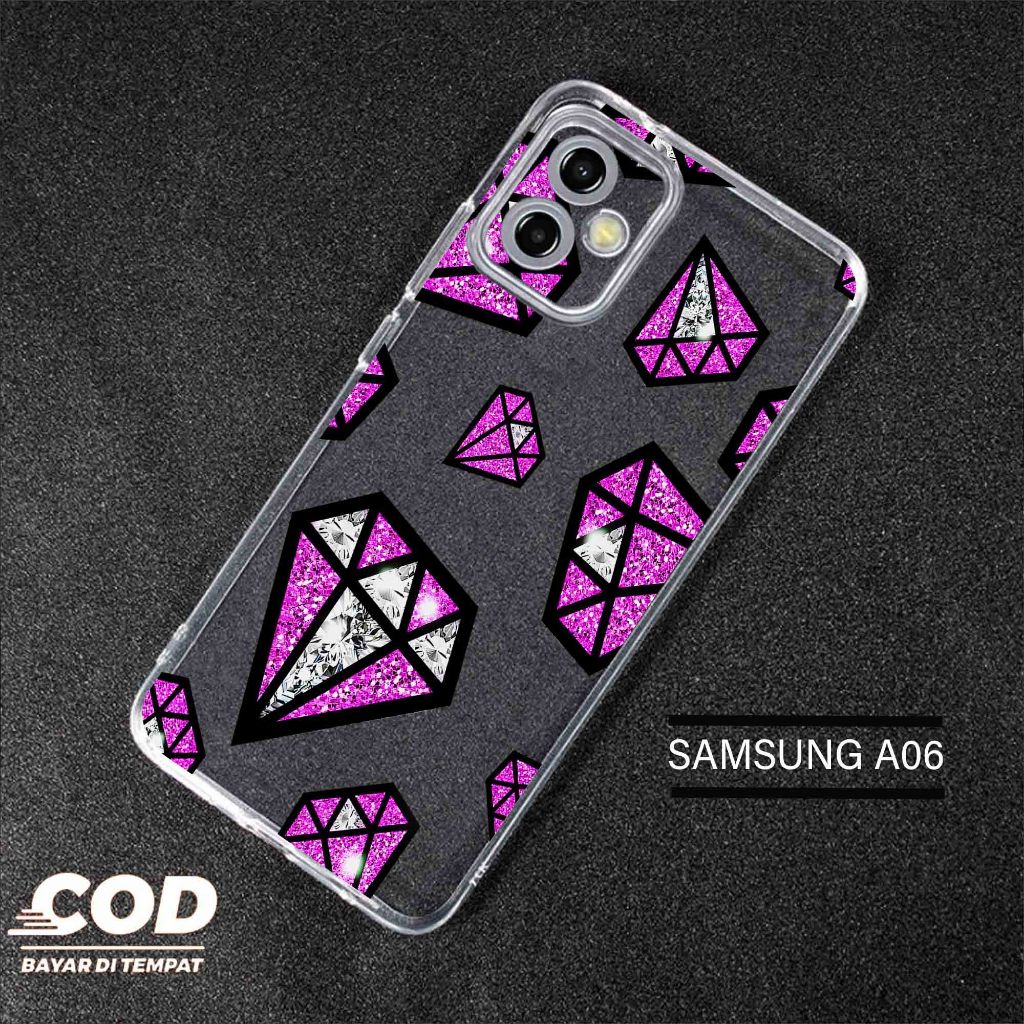 Case Samsung A06 Terbaru - Casing Samsung a06 - Softcase karet motif gambar ( DIMND ) - Kesing Hp - 