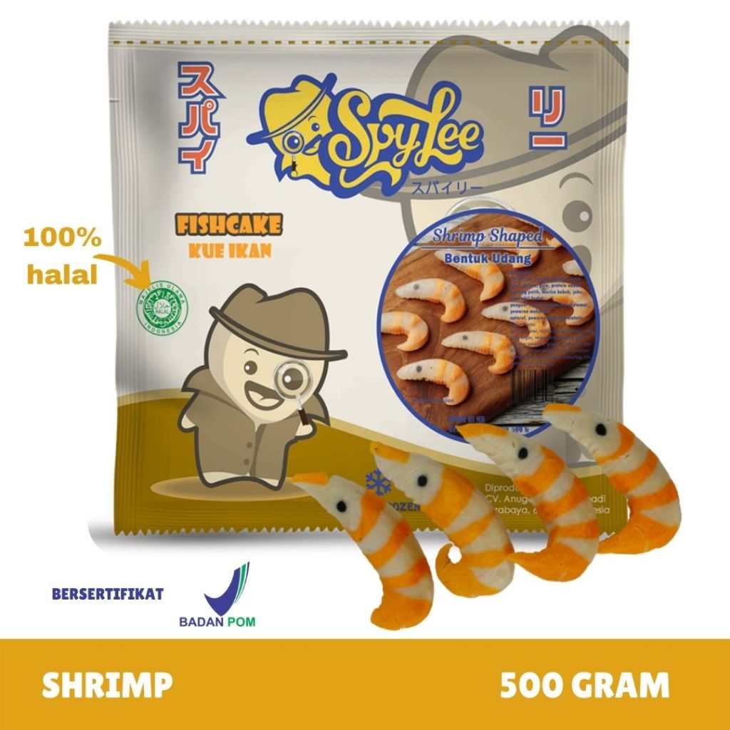 

Sukabumi Happy frozen Spylee Bakso Ikan bentuk Udang / Shrimp (ISI 30-33) Premium Frozen Food