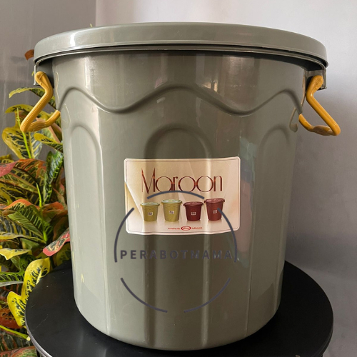 Great Maroon - Ember Besar Plastik/ Ember Plastik 30 Great Maroon / Ember + Tutup / Ember Ijo dengan