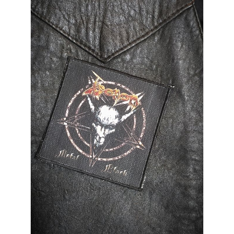 Woven patch black metal patch band black metal emblem assecories Venom