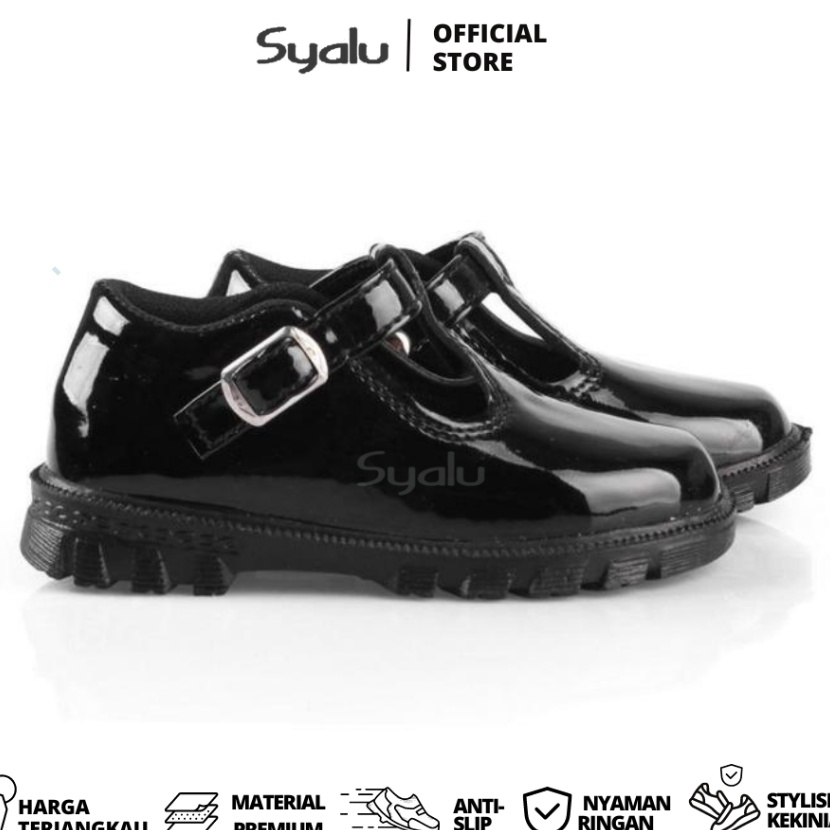 KI3 Syalu Sepatu Anak Model Boot Lokal Velcro Kece Sepatu Anak Perempuan B
