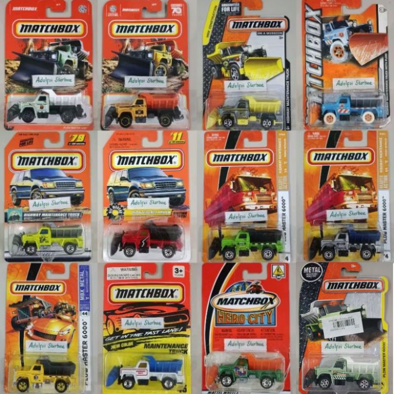 matchbox plow master 6000 with plow mbx construction get in the fast lane national park parks highly