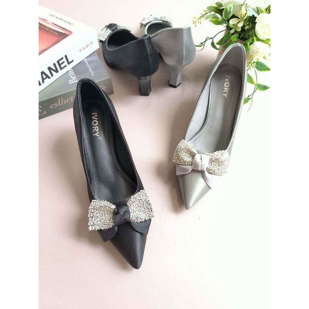 IVORY Sepatu High Heels Wanita 7cm Pesta IV7-P159