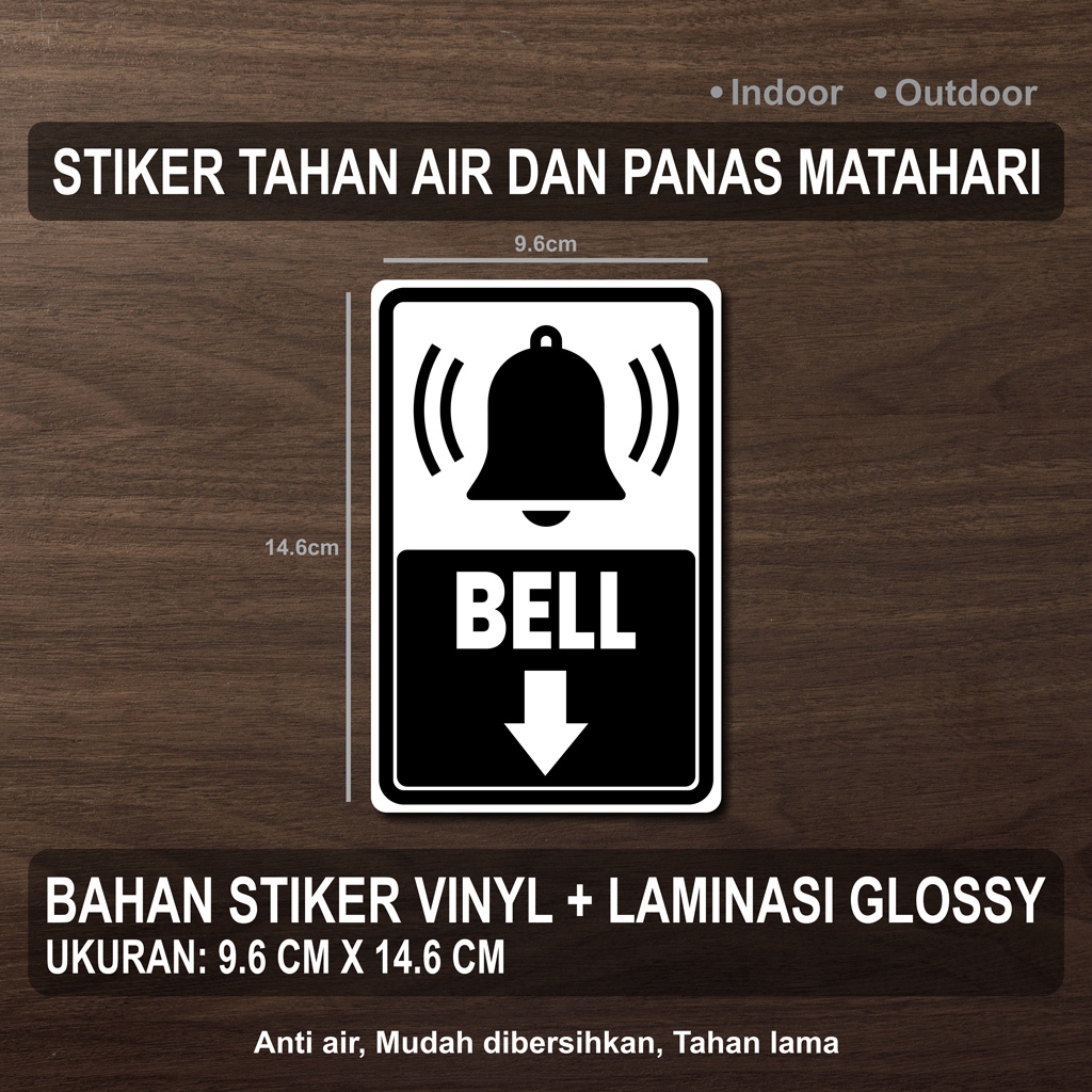 

STIKER TEKAN BELL + LAMINASI GLOSSY
