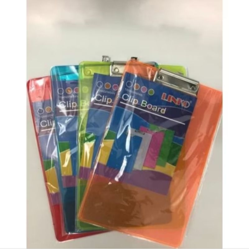 CLIPBOARD LINK BENING / PAPAN UJIAN BENING PLASTIK TRANSPARAN