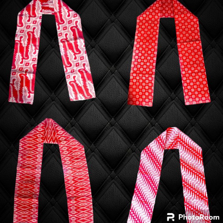 Selendang Merah Putih Batik Anak  Dewasa