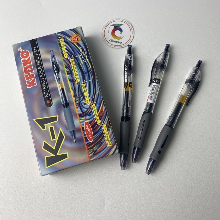

Pulpen KENKO K1 gel hitam 0.5 - 1 pcs