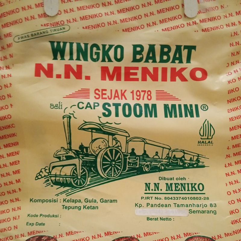 

Paket Diskon Wingko Babat NN Meniko Vacum