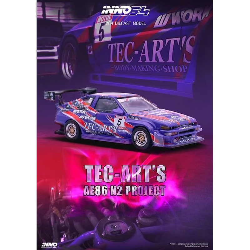 Inno64 Toyota Sprinter Trueno AE86 N2 Project by Tec-Art’s