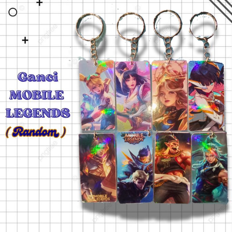 gantungan kunci akrilil mobile legends