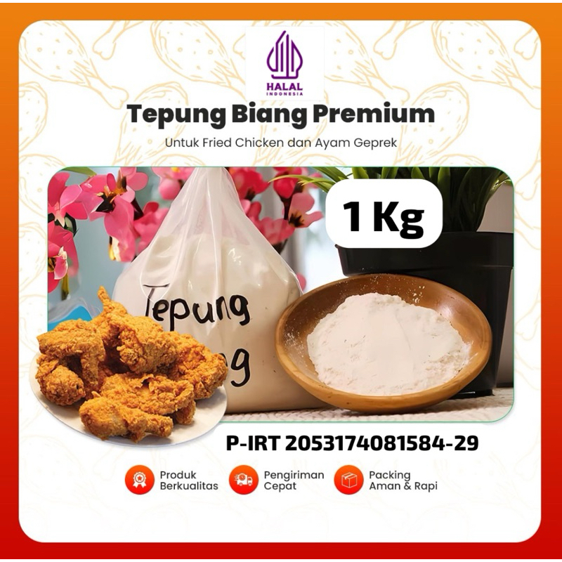 

(Termurah) Tepung Biang Premium Fried Chicken 1 kg